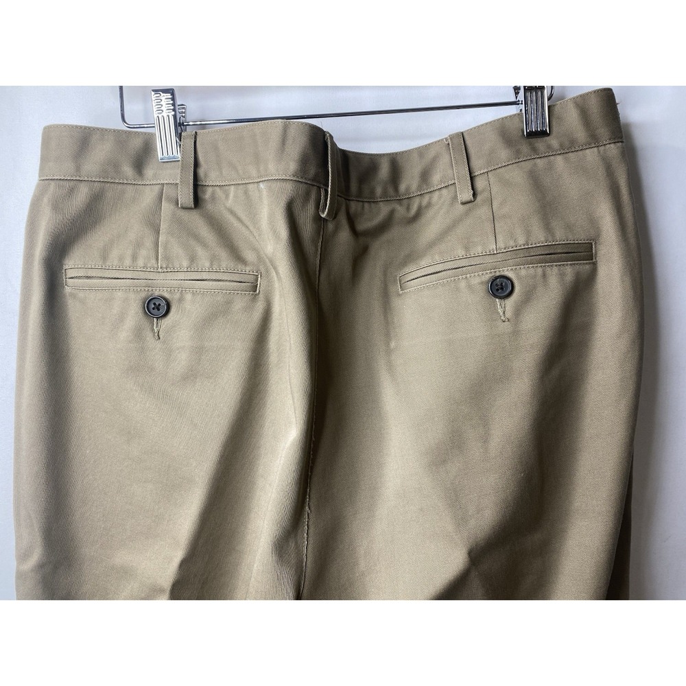 Lands' End Men's Chino Pants Size 35 Waist Tailored Fit Tan Career Wear Business - Picture 5 of 13